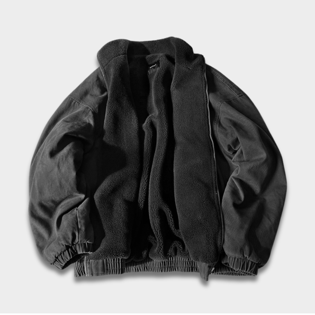 Męska kurtka zapinana na zamek z miękką podszewką Modaboutique