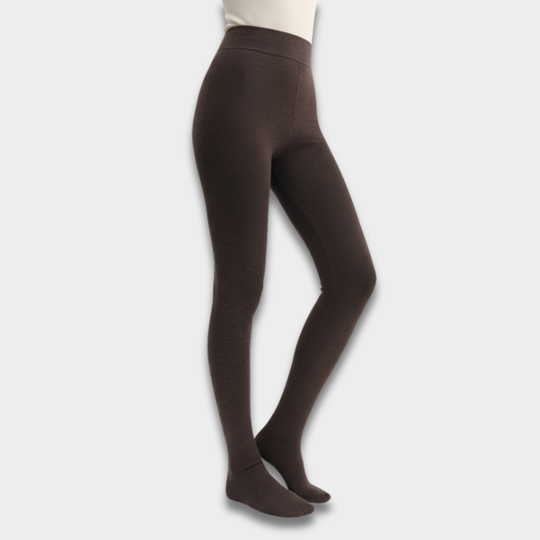 Damskie rajstopy z wysokim stanem z elastycznego materiału