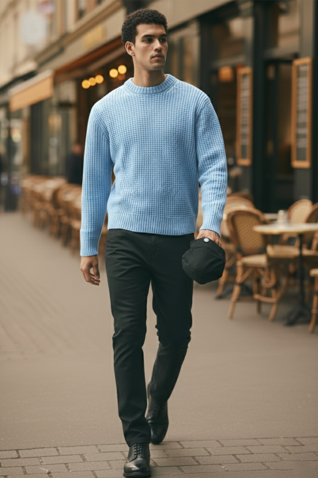 Sweter | Adrian – Błękitny