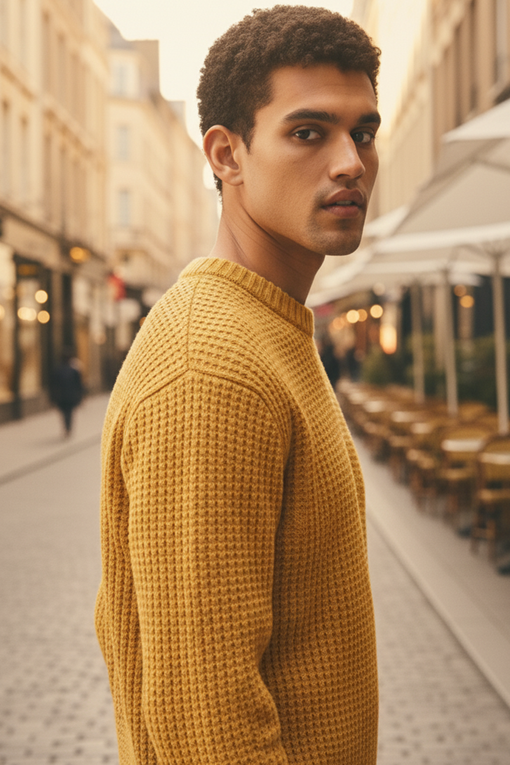 Sweter | Piotr – Musztardowy