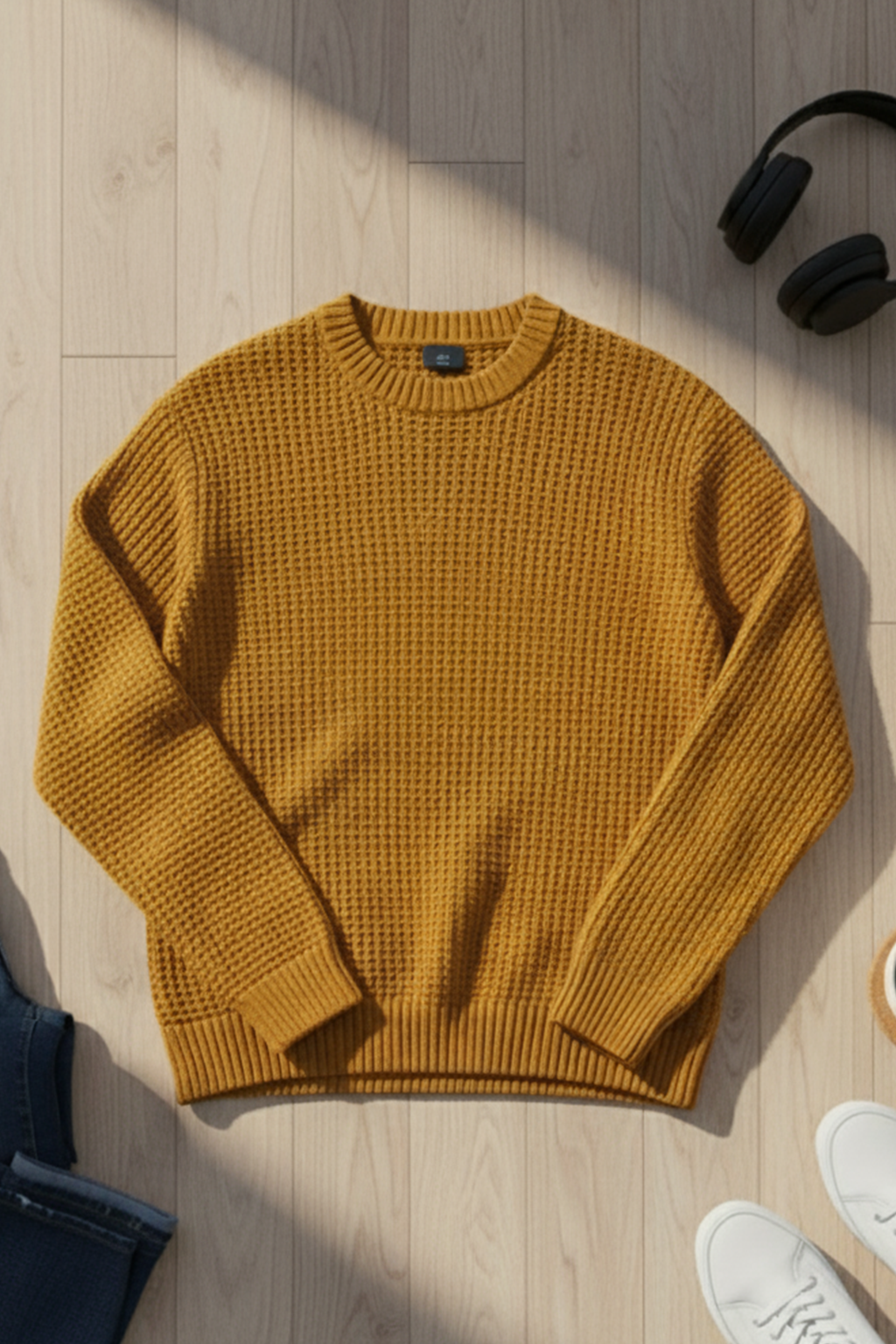 Sweter | Piotr – Musztardowy
