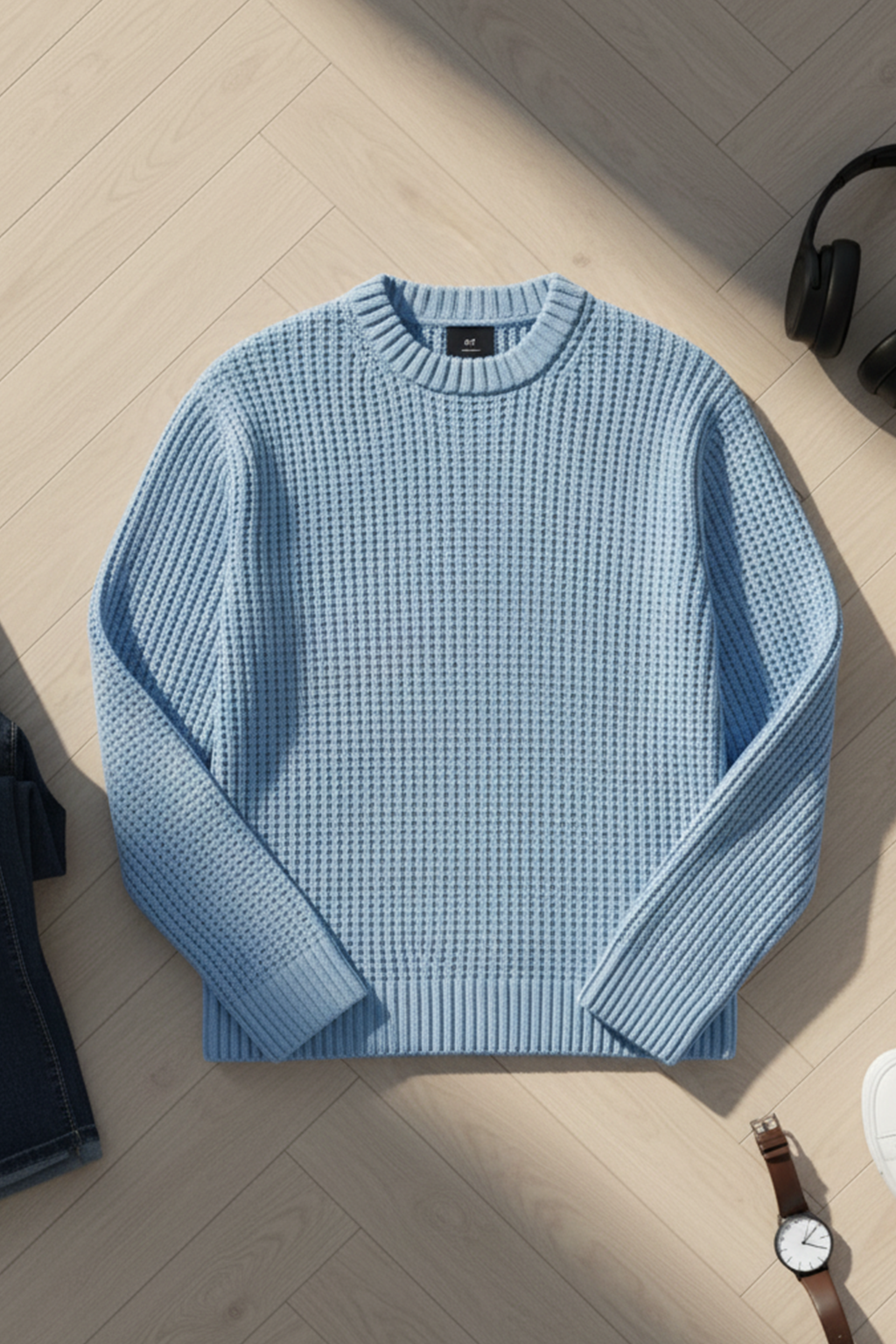 Sweter | Adrian – Błękitny