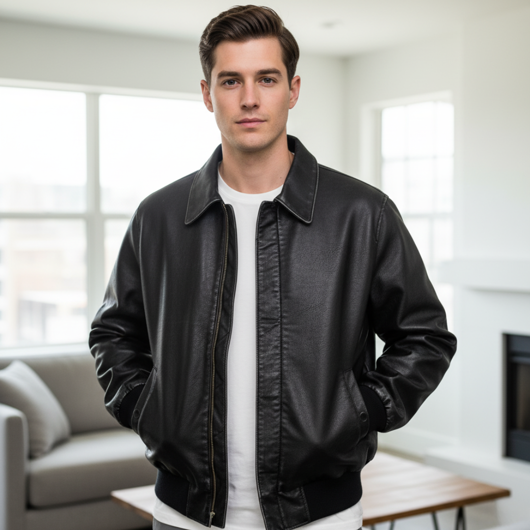 Męska kurtka bomberka z elastycznymi ściągaczami Modaboutique