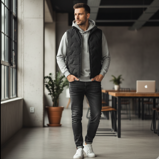 Męska kamizelka zimowa z ocieplanym wypełnieniem Modaboutique