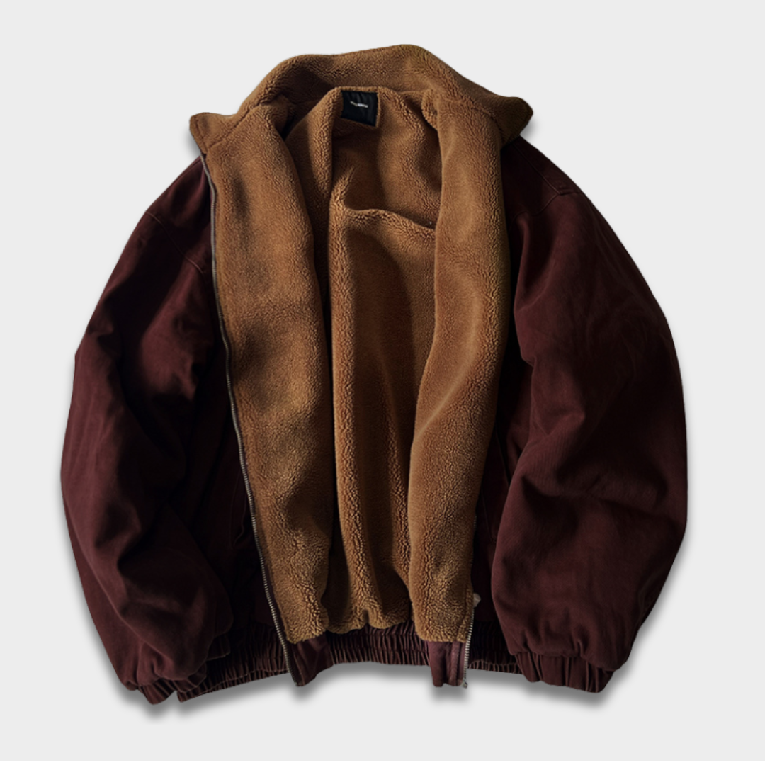 Męska kurtka zapinana na zamek z miękką podszewką Modaboutique