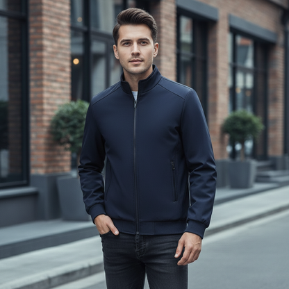 Męska pikowana kurtka bomberka z elastycznymi ściągaczami Modaboutique