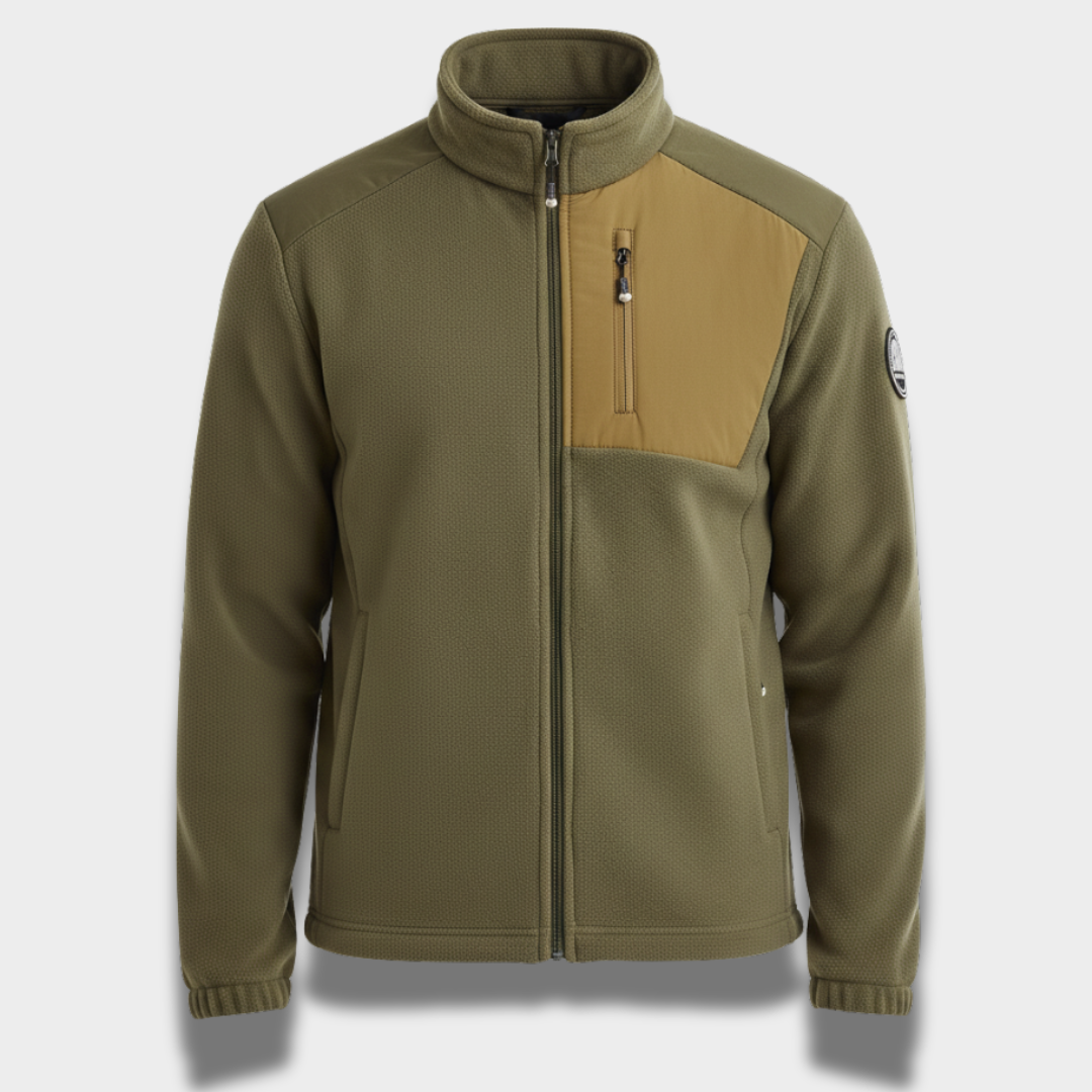 Męska kurtka zapinana na zamek z bawełnianej tkaniny Modaboutique