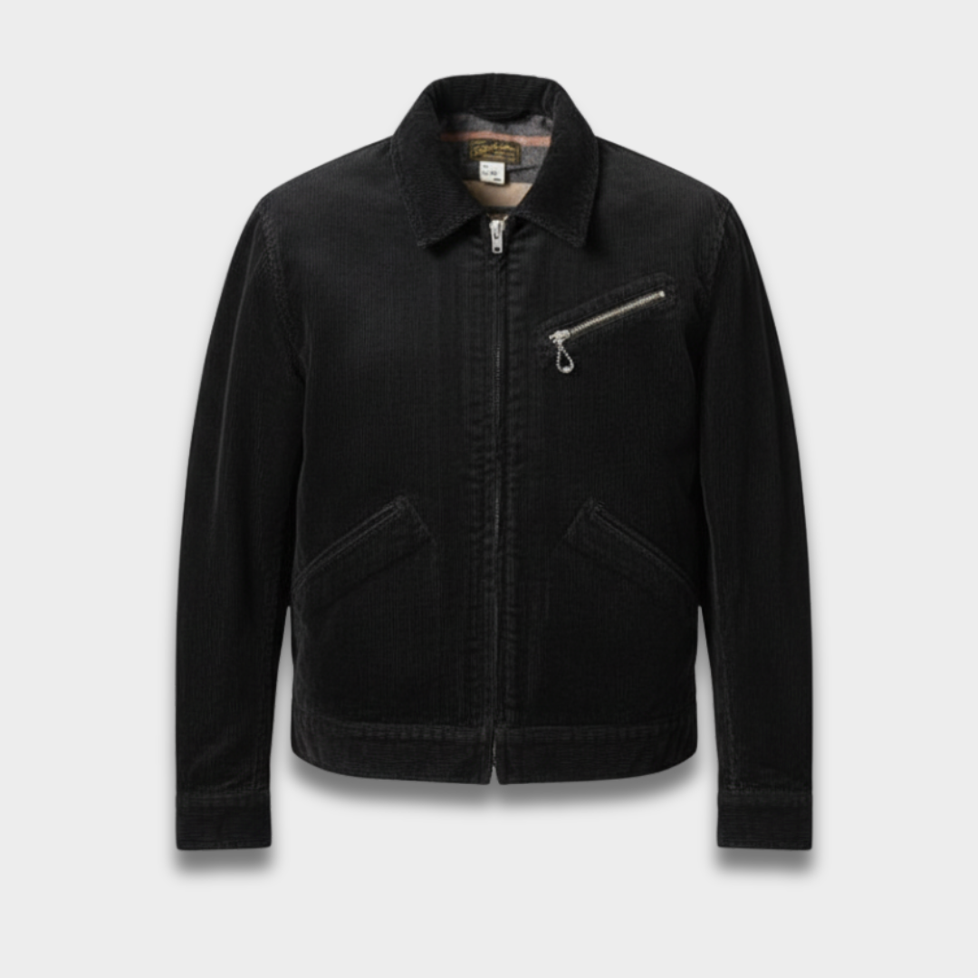 Męska kurtka sztruksowa z miękką podszewką