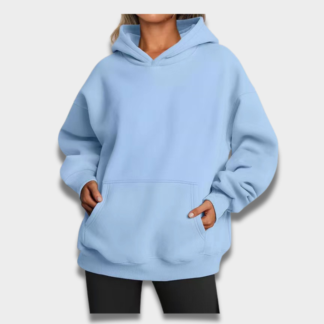 Damska bluza z kapturem z miękkiego materiału Modaboutique