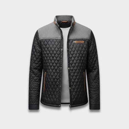 Męska pikowana kurtka przejściowa z lekkim ociepleniem
