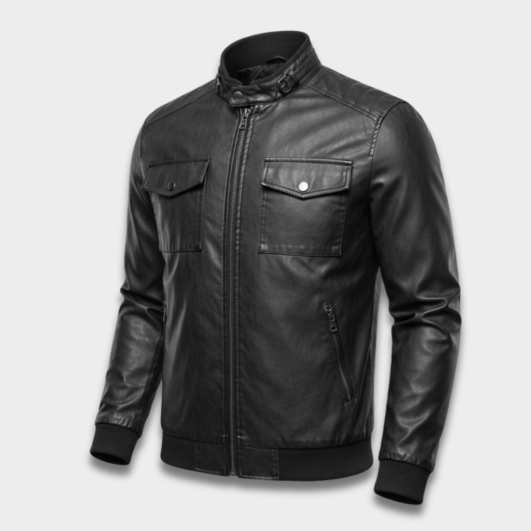 Męska kurtka bomber z elastycznymi ściągaczami