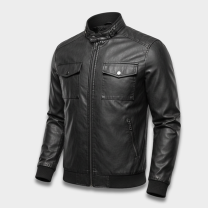 Męska kurtka bomber z elastycznymi ściągaczami