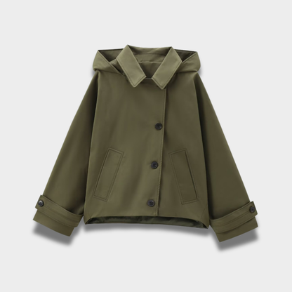 Damska kurtka z miękkiej tkaniny