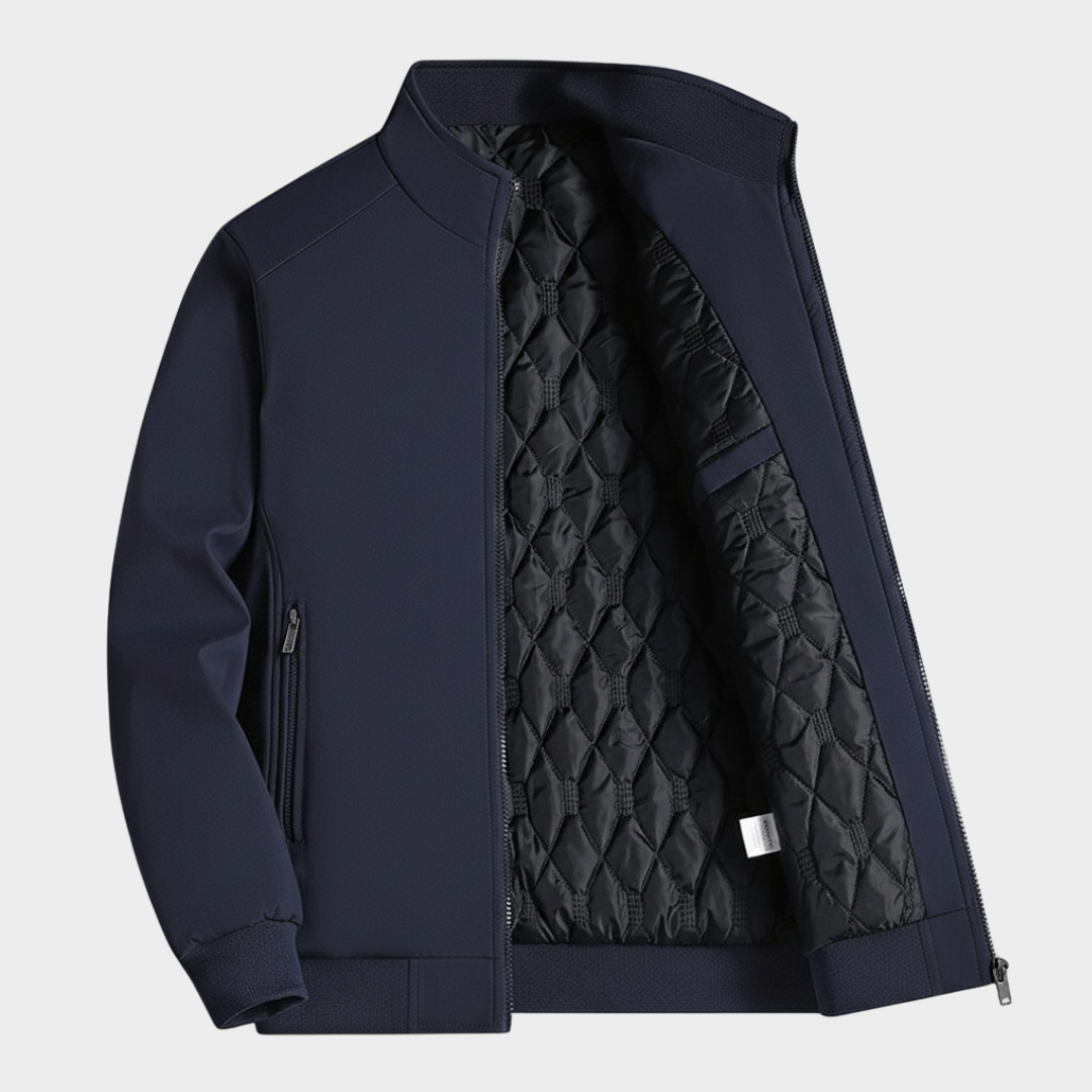 Męska pikowana kurtka bomberka z elastycznymi ściągaczami Modaboutique