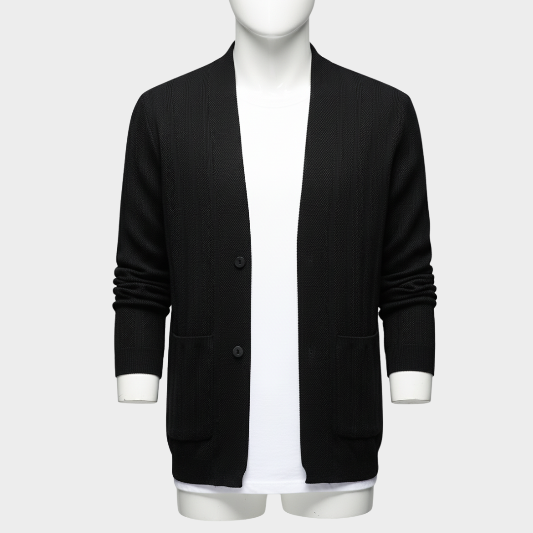 Męski kardigan z bawełnianej dzianiny Modaboutique