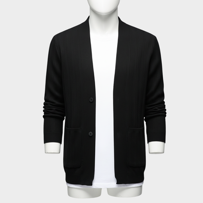 Męski kardigan z bawełnianej dzianiny Modaboutique