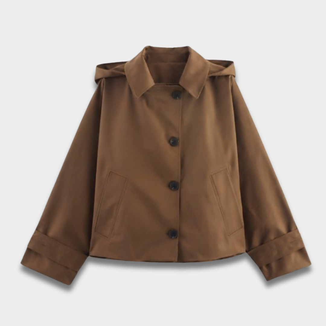 Damska kurtka z miękkiej tkaniny