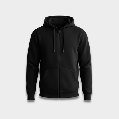 Męska bluza rozpinana z kapturem z miękkiego materiału