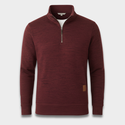 Męska bluza z zamkiem do połowy z miękkiego materiału