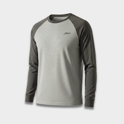 Męska koszulka z długim rękawem raglan z bawełny Modaboutique