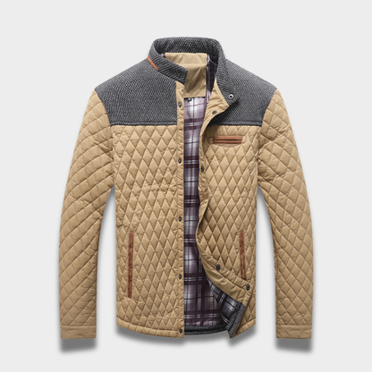 Męska pikowana kurtka przejściowa z lekkim ociepleniem