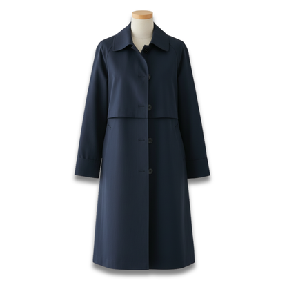 Damski Lekki Płaszcz Trencz z Zapięciem na Guziki ModaBoutique