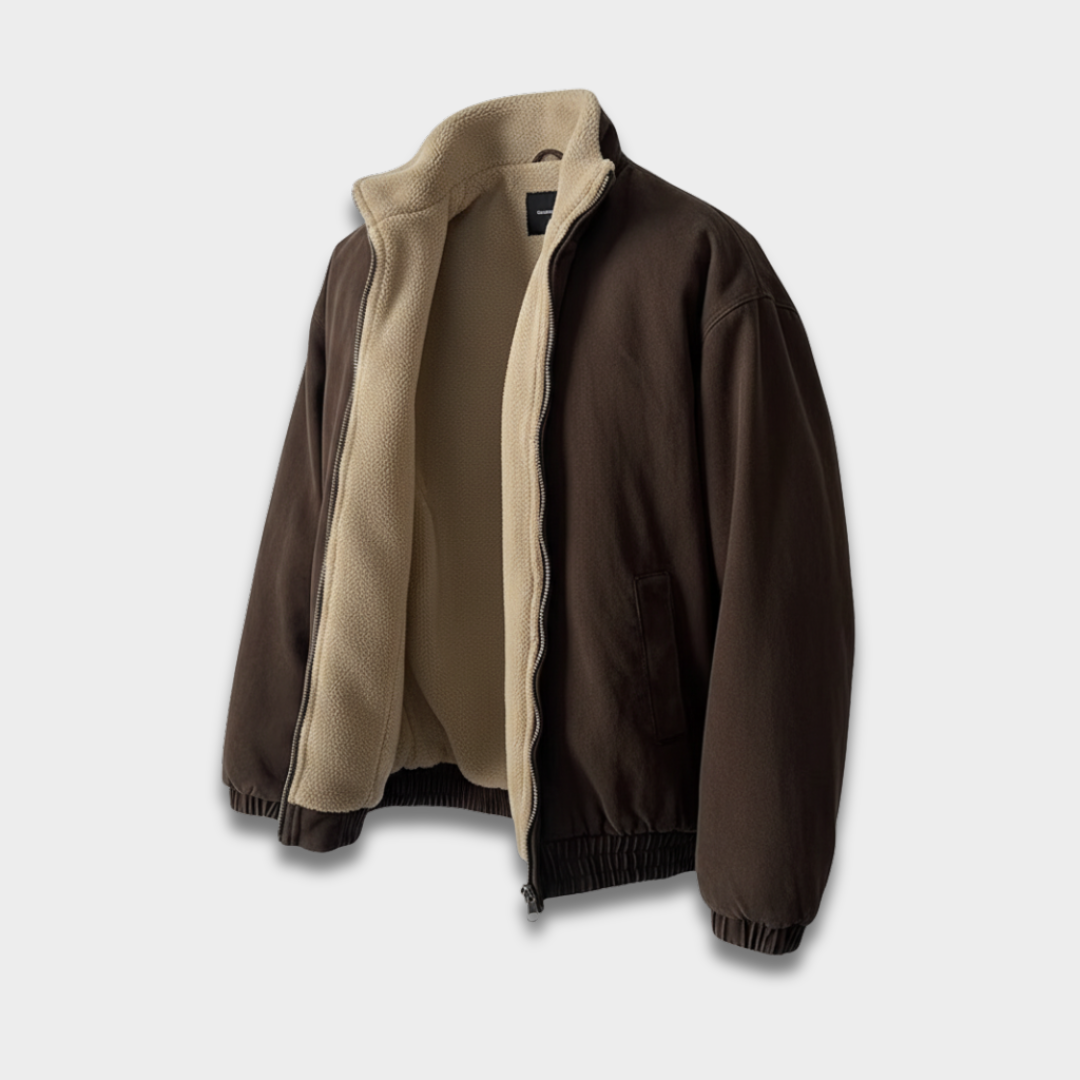 Męska kurtka zapinana na zamek z miękką podszewką Modaboutique