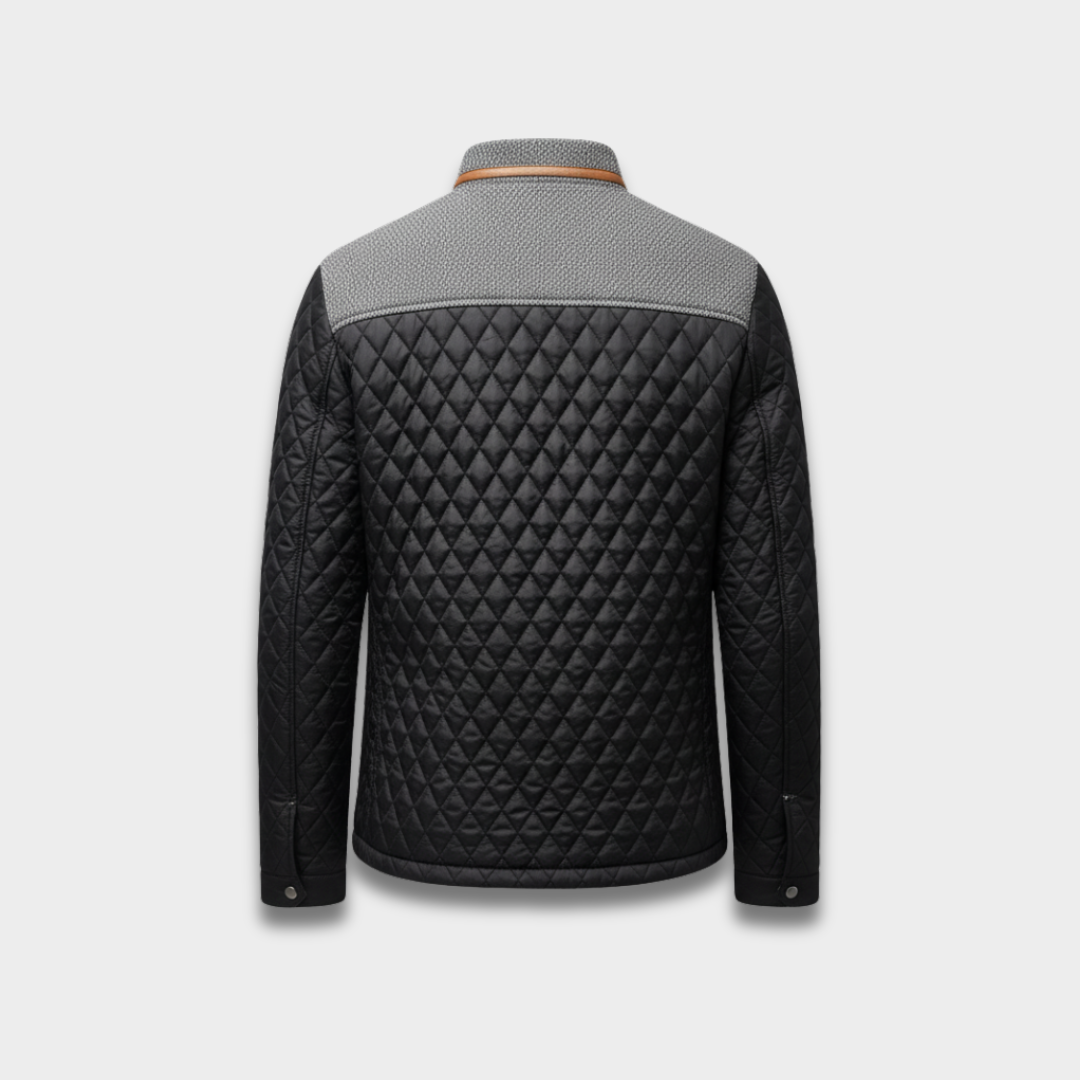 Męska pikowana kurtka przejściowa z lekkim ociepleniem