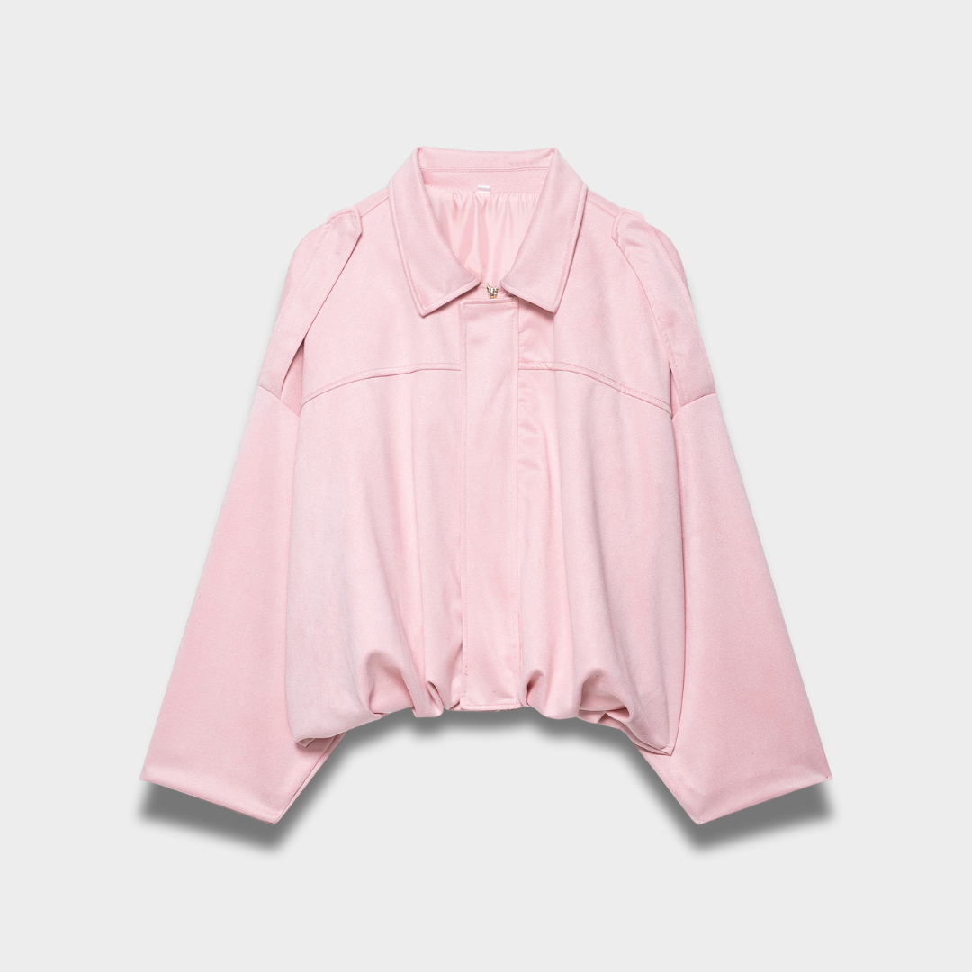 Damska kurtka oversize z miękkiej tkaniny Modaboutique