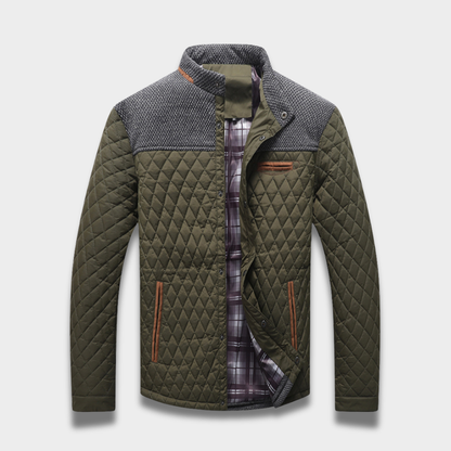 Męska pikowana kurtka przejściowa z lekkim ociepleniem