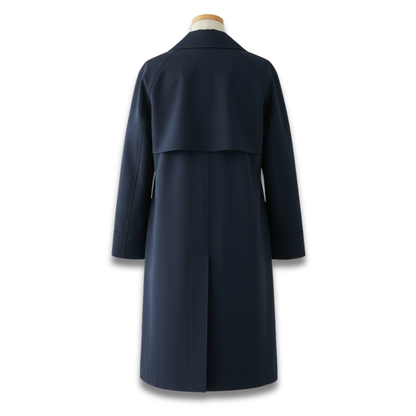 Damski Lekki Płaszcz Trencz z Zapięciem na Guziki ModaBoutique