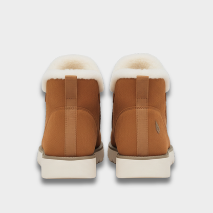 Damskie zimowe botki do kostki z wewnętrzną warstwą i teksturowaną podeszwą