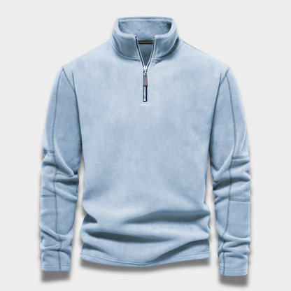 Męska bluza polarowa zapinana na zamek z miękkiego materiału