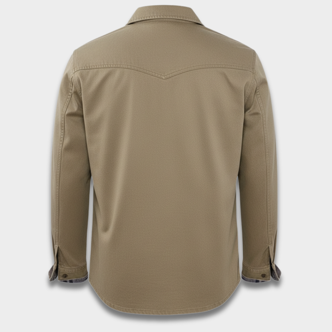 Męska casualowa kurtka koszulowa z podszytym wnętrzem ModaBoutique