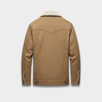 Męska kurtka jeansowa z ocieplanym kożuchem Modaboutique