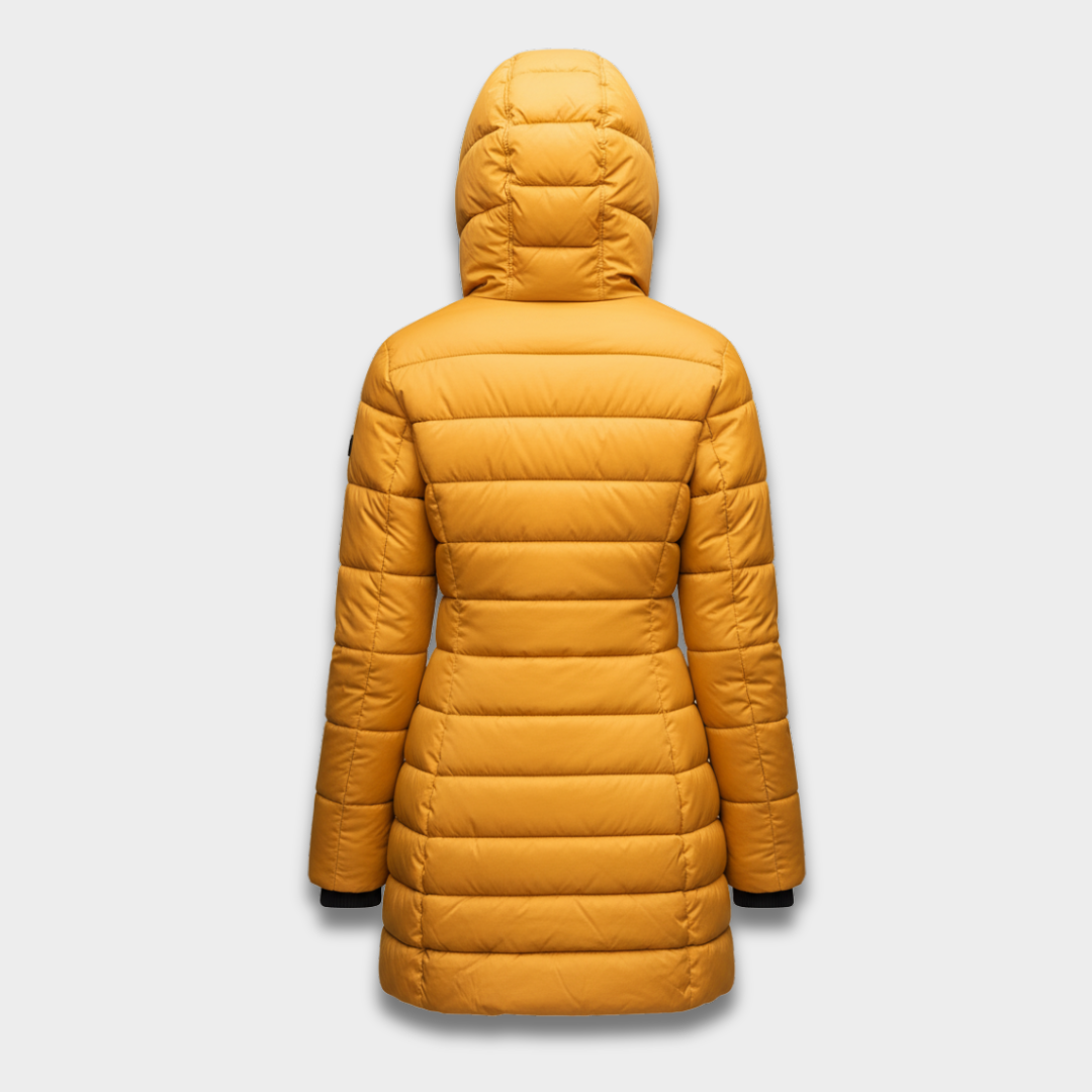 Damska Lekka Pikowana Kurtka z Kapturem ModaBoutique