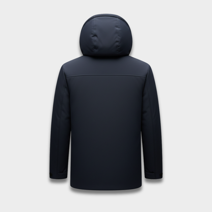 Męska kurtka zimowa polarowa z kapturem i ociepleniem Modaboutique