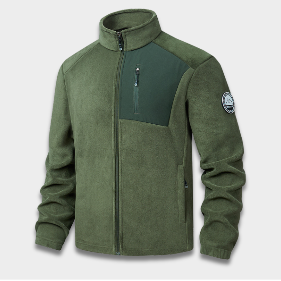 Męska kurtka zapinana na zamek z bawełnianej tkaniny Modaboutique