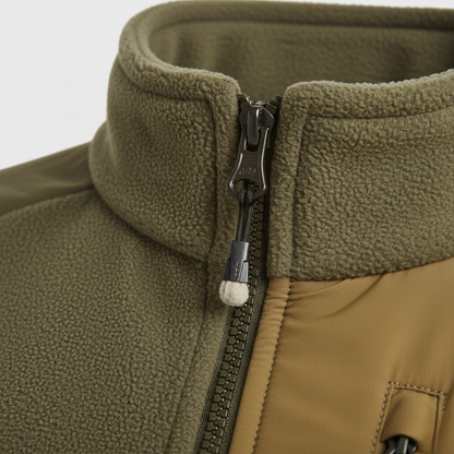 Męska kurtka zapinana na zamek z bawełnianej tkaniny Modaboutique