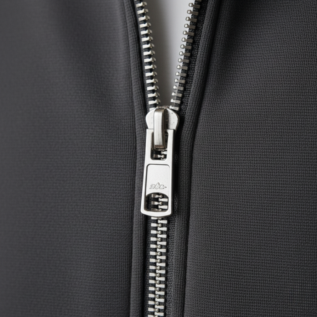 Męska kurtka zapinana na zamek z miękkiego materiału Modaboutique