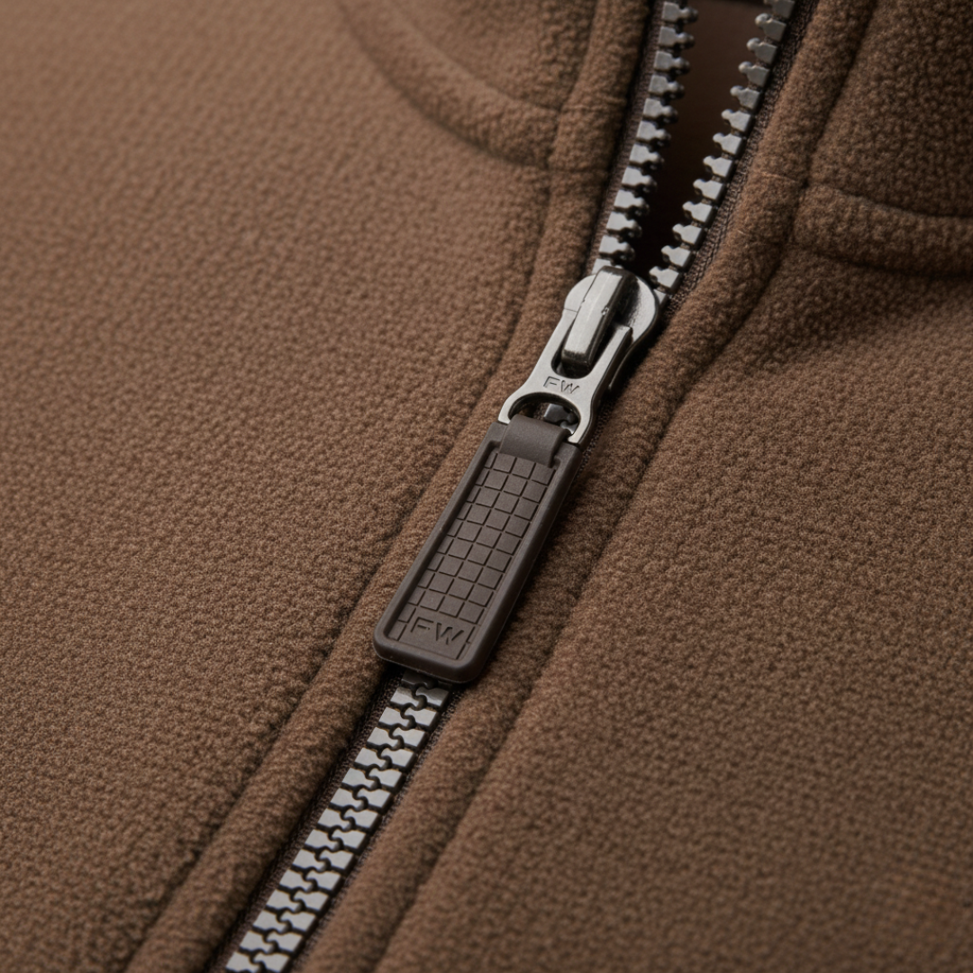 Męska bluza polarowa zapinana na zamek z miękkiego materiału