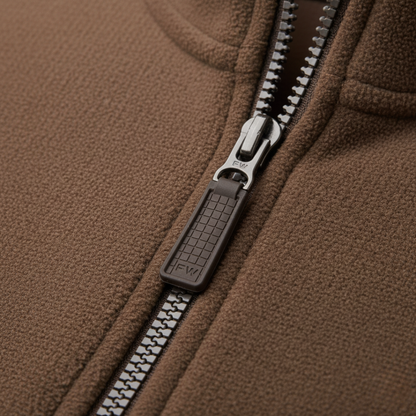 Męska bluza polarowa zapinana na zamek z miękkiego materiału