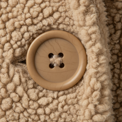 Damski długi płaszcz z teksturą i kapturem