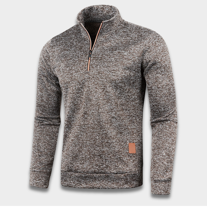 Męska bluza z zamkiem do połowy z miękkiego materiału