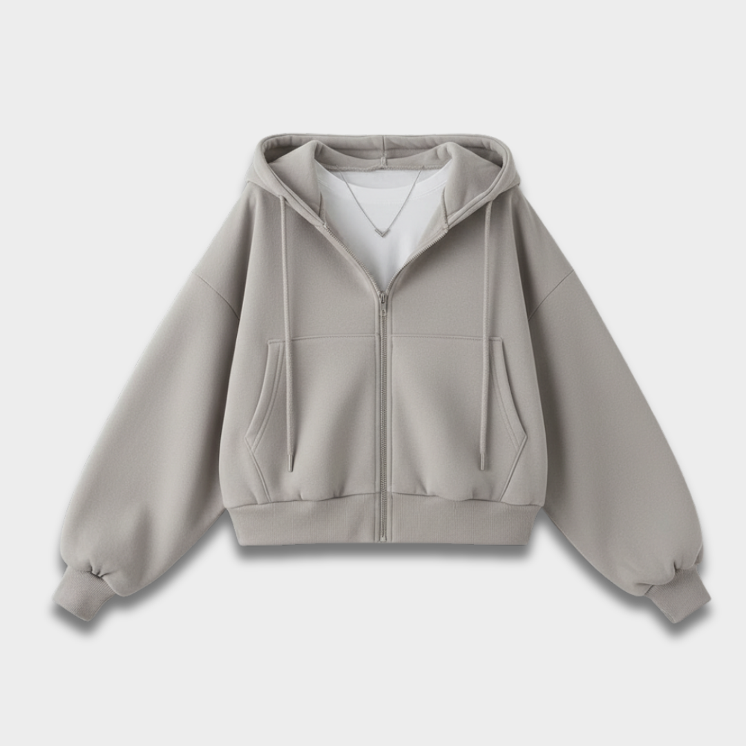 Damska bluza oversize z kapturem z miękkiej dzianiny Modaboutique