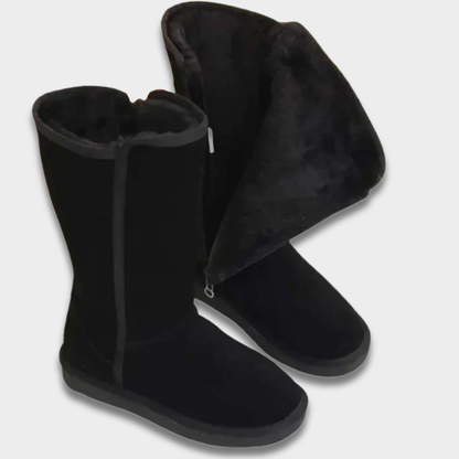 Damskie Zimowe Buty z Ciepłą Podszytą Futrem Wyściółką