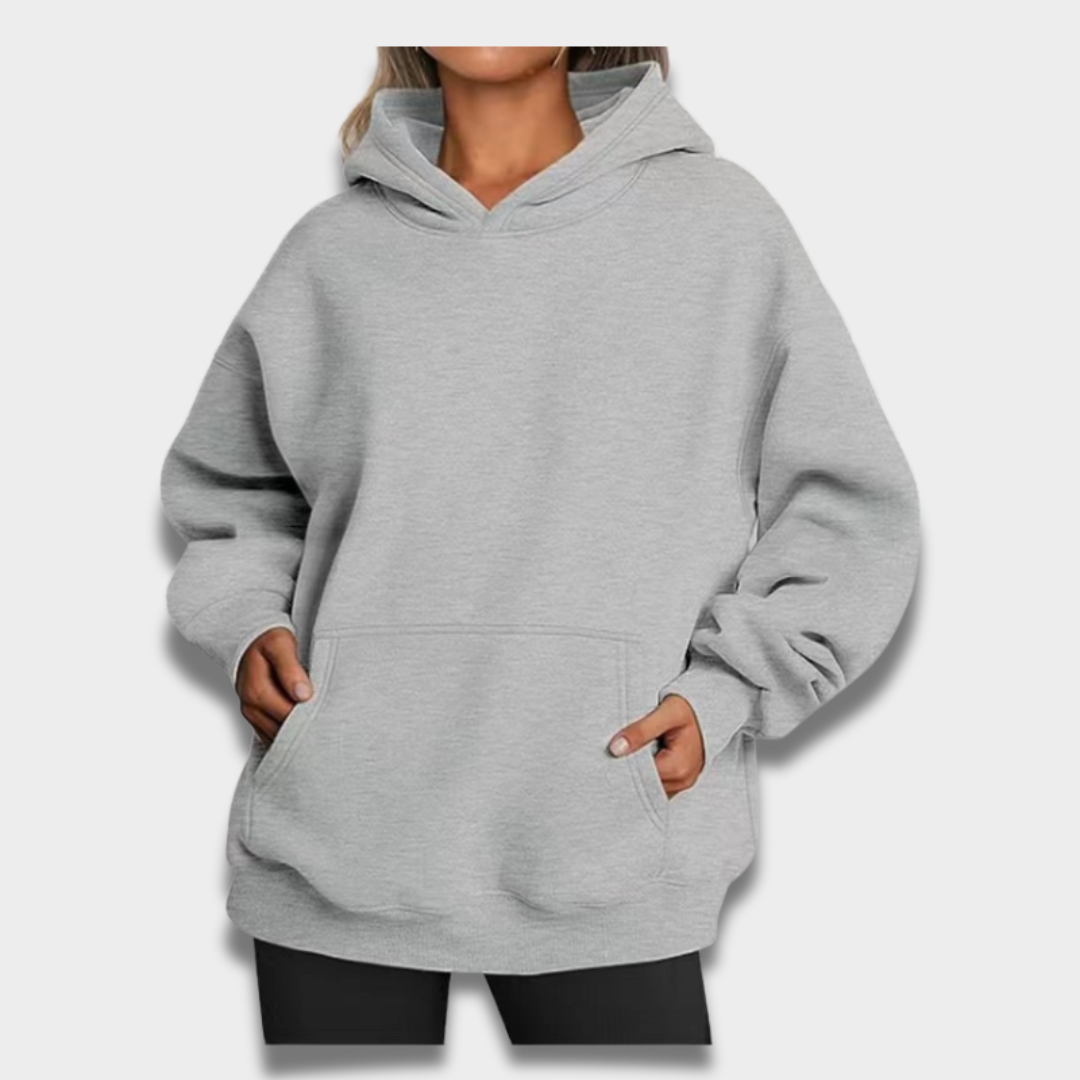 Damska bluza z kapturem z miękkiego materiału Modaboutique