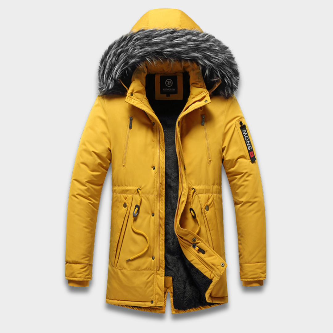 Kurtka zimowa męska z kapturem i ociepleniem Modaboutique