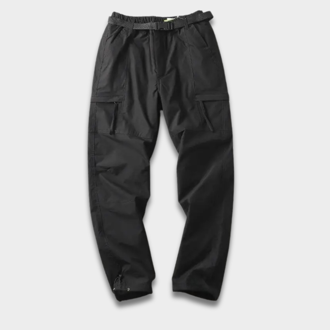 Męskie spodnie cargo trekkingowe z wodoodpornej tkaniny