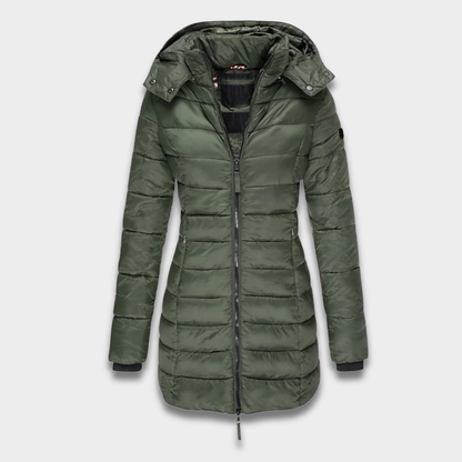 Damska Lekka Pikowana Kurtka z Kapturem ModaBoutique